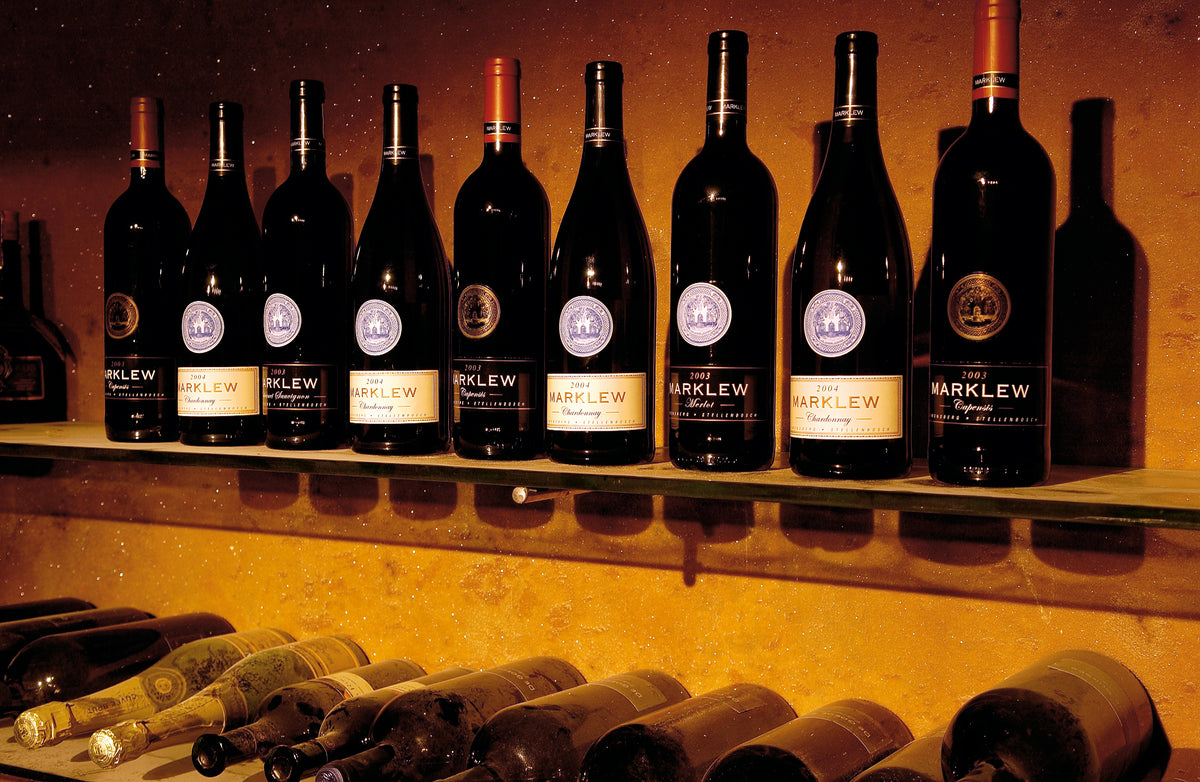 Marklew Family Wines Cellar with wines dating back to 1980's 